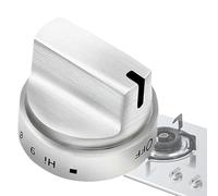 Bouton de commande du brûleur - Bouton de remplacement en métal champs de tir électriques, conception résistante à la rouille et robuste, 6x5cm Universal Fit | Perfect, cuisine intérieure et