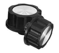 Bouton de Commande du Four 2 Pièces Noir en Abs pour Grill Barbecue | Design Convivial, Usage Familial, Format Compact, Pièce de Rechange pour Gaz et Cuisson Multi-fonction