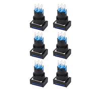 Bouton de commande industriel, résistance aux chocs, courant de travail autobloquant, longue durée de vie 5A, interrupteur à bouton professionnel AC DC12V for l'industrie for machines-outils Accessoir