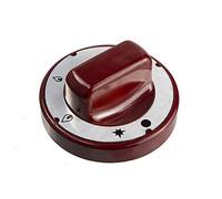 Bouton de commande LC Tandoor rouge Shahi Shaan Tandoori 70 mm rond noir robinet de gaz Pel21s