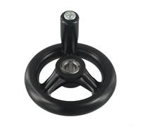 Bouton de commande manuel en plastique de 125 mm pour fraiseuse, meuleuse de tour, réglage fin, accessoire noir (12 x 100 mm)