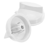 Bouton de Commande Micro-ondes Blanc 2 Pièces Abs, Axe