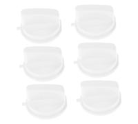 Bouton de Commande Micro-ondes Plastique Blanc, Lot 6 Pièces | Réglage Minuterie et Puissance, Poignée de Remplacement, Usage pour Four et Appareil, Forme d Adaptée