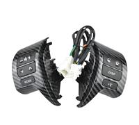 Bouton de Commande Multifonction du Volant Bouton Commande Combiné Volant Multifonction Interrupteur Pour Toyota Pour Corolla ZRE150L ZRE151L ZRE152L 2007-2009 84250-02200(Carbon fibre)