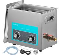 Bouton de commande Nettoyeur à ultrasons 6,5 L Nettoyeur à ultrasons 220 V Nettoyeur à ultrasons avec chauffage Nettoyeur à bijoux