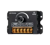Bouton de commande réglage la luminosité, variateur tension, interrupteur continu, DC12V-24V 30A DC(Black 40A)