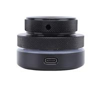 Bouton de Commande RVB Personnalisable avec 3 Modes de Connexion pour, MacOS, et IOS, Contrôleur de Bouton en Alliage D'aluminium pour Raccourcis Multimédia et Logiciels, USB C Filaire, Noir