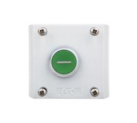 Eaton Bouton-poussoir M22-D-G-X1/KC11/I plat vert 1S1Ö montage en saillie sans rappel
