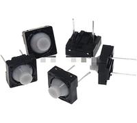 Bouton de commutateur d'alimentation 10pcs Interrupteur tactile 8 * 5 broches 5H Gel Sile Silent mm bouton en silicone conducteur deux pieds 2pin 8x8x5