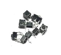 Bouton de commutation d'alimentation 100pcs 6 * 6 * 4.3 Panneau PCB Momentary Tactile Tact Push Button Micro Switch 4 Pin DIP Light Touch 6x6x4.3 mm Touches Clavier interrupteur industriel