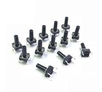Bouton de commutation d'alimentation 20PCS 6 * 6 * 12 Interrupteur tactile Bouton-poussoir DIP 4 broches Bouton-poussoir 6X6X12 mm Micro-interrupteur Bouton tactile Interrupteur de réinitialisation ta