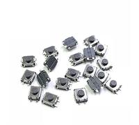 Bouton de commutation d'alimentation 50pcs 3 * 4 * 2 SMD 4 broches Commutateur Tact Switch 3x4x2 mm 2 Pieds Stand Upright avec Out Pillars Mini - Micro Touch Switch Button interrupteur industriel