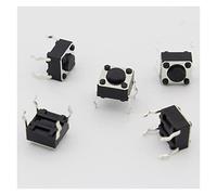 Bouton de commutation d'alimentation 50pcs / lot 6x6x4.3MM 4PIN G89 Tactile Tact Bouton-poussoir Micro-interrupteur Direct Plug-in Auto-Reset DIP Top Cuivre interrupteur industriel