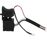 Bouton de commutation d'alimentation Black Electric Drill Interrupteur forte réglable Contrôleur vitesse sans balais CW/CCW déclenchement forage fil for FA2-16 1WEK