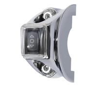 Bouton de commutation de commande de support d'embrayage, Compatible avec Touring Road Street Softail, tous les modèles sans manèges aériens(Chrome)
