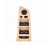 Bouton de Commutation de vitre électrique Panneau de Commande de vitre électrique, Console Gauche Beige Noir 61319217329 61319217331 pour BMW E90 318i 320i 325i 335i 2006 2007 2008 2009(61319217334)