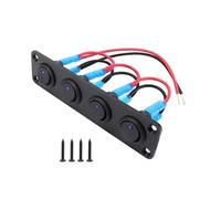 Bouton de commutation Pour Bateau Camion Remorque Caravane Camping-car VW 24V 12V 5 Boutons Panneau D'Interrupteur À Bascule Voyant Auto Start Stop Contrôleur(CP-5260-04)