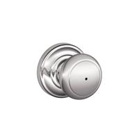 Bouton de confidentialit SCHLAGE FA40AND625/F40AND625AND Andover Rosette Andover Chrome brillant