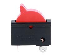 Bouton de contrôle de la vitesse du vent, 2 pièces, 10A 250V, noir, rouge, interrupteur à bascule, 3 Positions, interrupteur à 3 broches for sèche-cheveux(Red)