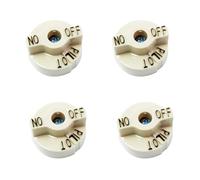 Bouton de contrôle de température de remplacement for thermostat Robert-shaw 700-506 vanne à gaz 1751-012 accessoires de cuisine en plastique beige 4 pièces