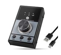 Bouton de contrôle de volume USB pour ordinateur multimédia avec fonction lecture/pause/arrière/avance, sourdine en un clic pour téléphone, PC, haut-parleur, réglage audio 2 m