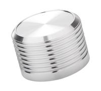 Bouton de contrôle du son en aluminium 38 x 25 mm avec design texturé pour amplificateurs et amplificateurs. Bouton moleté