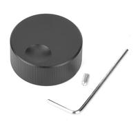 bouton de contrôle du volume 32x13mm Noir Mat Bouton en aluminium massif pour potentiomètre 6mm