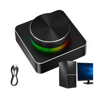 Bouton de contrôle du volume d'ordinateur programmable | Contrôleur de volume externe sans fil pour ordinateur, accessoires pour maison, travail, fête, jeu, musique, personnes âgées