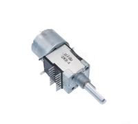 Bouton de contrôle du volume motorisé B50K B100K 4 Gang potentiomètre double rangée 16 broches 25 mm pour consoles de mixage audio systèmes professionnels (B50K)