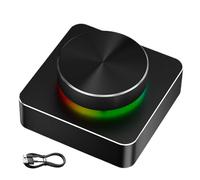 Bouton de contrôle du volume sans fil, réglage audio de l'ordinateur, bouton de haut-parleur à sept modes pour divertissement de fête, home cinéma, configuration, bureau et postes de travail