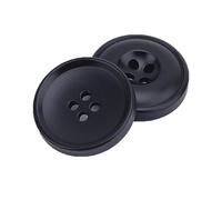 Bouton de couture rond en résine, bouton de couture de veste rétro pour hommes et femmes, boutons de manteau, Bleu marine, 25 mm 10 pièces