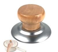 Bouton de couvercle de casserole en bois - Bouton universel de couvercle de casserole, poignée de rechange pour couvercle de casserole en bois, résistance aux hautes températures, facile à installer