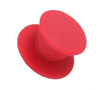 Bouton de couvercle de casserole en silicone pour la gestion thermique lorsque vous travaillez avec des couvercles en verre chaud sur induction électrique à gaz (rouge)
