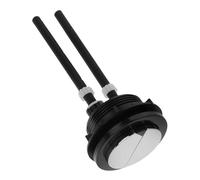Bouton de Couvercle Wc Double Poussée Rond pour Réservoir, ABS | Tige Coupable, Joint D’étanchéité Inclus, Trou 4,8 à 5,7cm, Finition Brillante