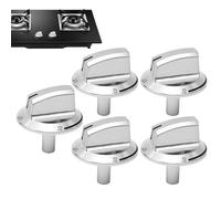 Bouton de cuisinière | 5 boutons universels pour poêle, bouton de température du four, bouton de sélecteur de poêle | contrôle du brûleur de de cuisine, remplacement noir