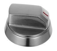 Bouton de Cuisinière à Gaz 8mm, en Alliage de Zinc Argenté | Remplacement 1 Pièce, Compatible Grill et Four, Usage la Cuisine et Camping