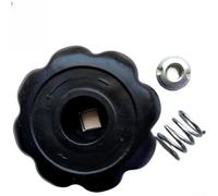 Bouton de cylindre à argon 8 x 8 mm pour soudure - Pour cylindre à argon - Noir
