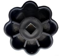 Bouton de cylindre d'argon 8 x 8 mm pour soudure, utilisation pour cylindre d'argon (noir)