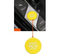 Bouton de démarrage automatique Bouton d'arrêt du moteur Bouton d'allumage de remplacement pour Série 3 Jaune