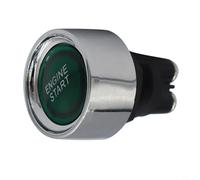 Bouton de démarrage du moteur avec éclairage pour allumage, 12 V/24 V 50 A, universel compatible avec voitures et voitures de course, installation facile, éclairé avec anneau chromé (bleu)