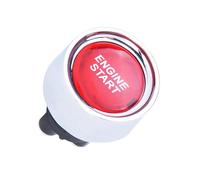 Bouton de Démarrage du Moteur Commutateur à Bouton-poussoir Multifonctionnel DC 12V 50A Ignition Starter pour Voiture (Rouge)