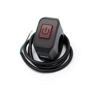 bouton de démarrage du moteur moto 7/8" 22mm Interrupteur De Guidon De Moto Avec Bouton Lumineux Momentané Pour Démarrage Électrique Bouton De Commande Étanche Pièces De Moto