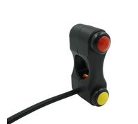 bouton de démarrage du moteur moto 7/8" 22mm Interrupteur De Guidon De Moto Phare Antibrouillard Klaxon Marche/arrêt 2 Boutons Pour Vélo Électrique Pour Scooter Pièces Détachées