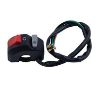 bouton de démarrage du moteur moto Pour Guidon Moto 7/8" 1 Pièce Alimentation Klaxon Moto Interrupteur Démarrage Du Moteur Feu De Brouillard Bouton Commutation Des Feux Détresse Pour Scooter Motoneige