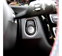 Bouton de démarrage et d'arrêt de moteur de voiture avec arrêt pour BMW F20 F21 F52 F22 F23 F45 F46 F30 F35 F34 F32 F36 F10 F18 F12 F13 F01 F02 X1 F48 X1 3 F25 X4 F26 X5 F15 X6 F16 (argent)