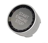 Bouton de démarrage et d'arrêt du moteur de voiture pour BMW F20 F21 F22 F23 F30 F31 F10 F11 F01 F02 F12 2012-2016 (argenté)
