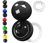 Bouton de démarrage pour Voiture, Accessoire Universel pour Voiture à démarrage Unique, Cache métallique pour Bouton de démarrage, Protection pour démarreur à Manette pour Voiture (Noir)