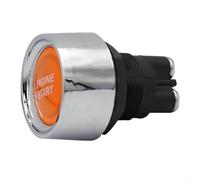 Bouton de démarrage sans clé pour moteur de voiture 12 V 24 V 50 A pour véhicules automobiles et véhicules de course (orange)