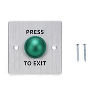 Bouton de déverrouillage de porte en acier inoxydable, Type rond, pousser pour sortir, interrupteur NO NC COM, intérieur + extérieur pour panneau de contrôle d'accès 12-24V