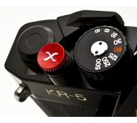 Bouton de déverrouillage doux rouge rouge rouge appareil photo compatible avec NIKON PENTAX CONTAX YASHICA OLYMPUS SONY LEICA FUJIFILM X100VI X100V X-T5 X-PRO3 X-T4 X-T50 M10 Q3 Q2 Q M9 M11 M10-D M1-P